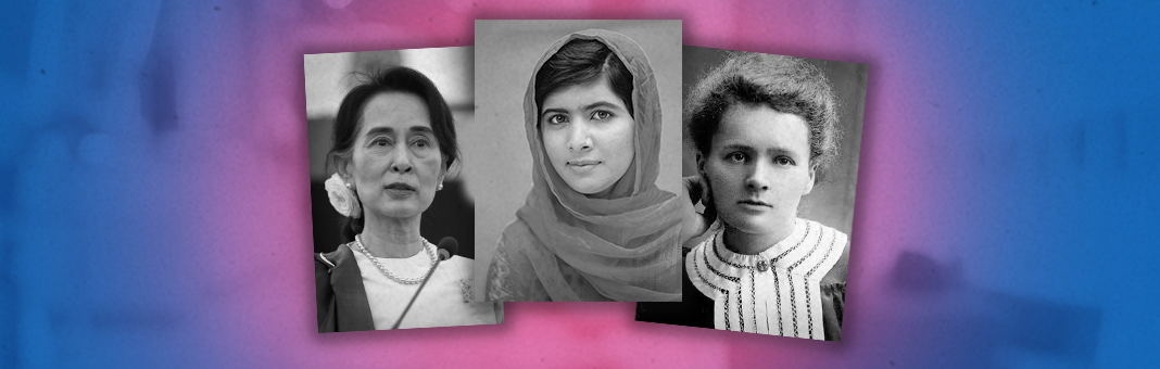 Aung San Suu Kyi, Malala Yousafzai e Marie Curie